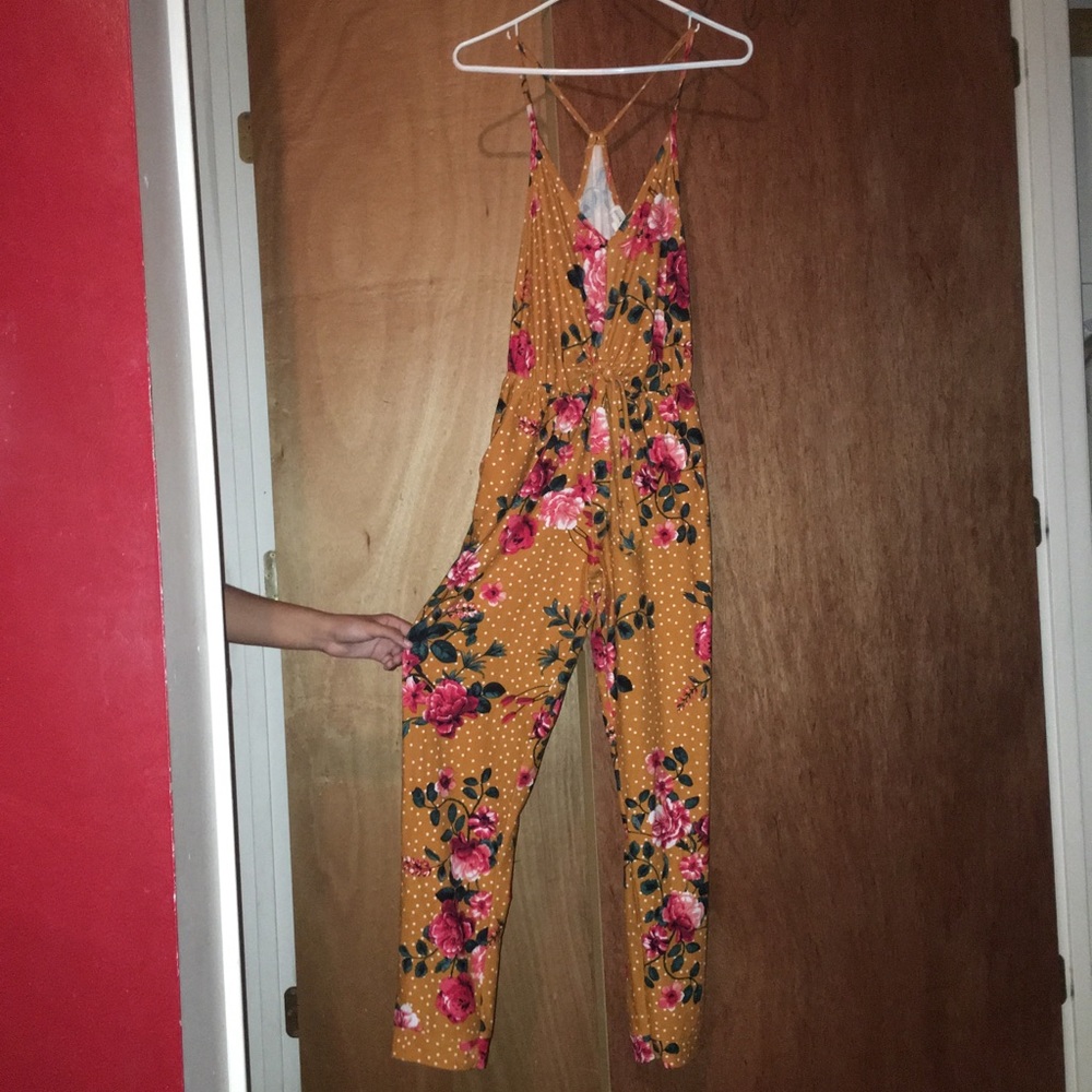 Polkadot/Floral Jumpsuit